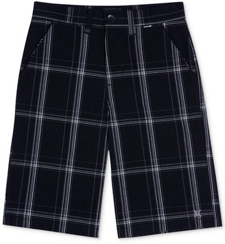 Hurley Little Boys' Plaid Shorts