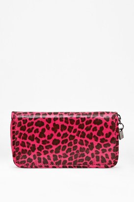 French Connection Animal print zip long wallet