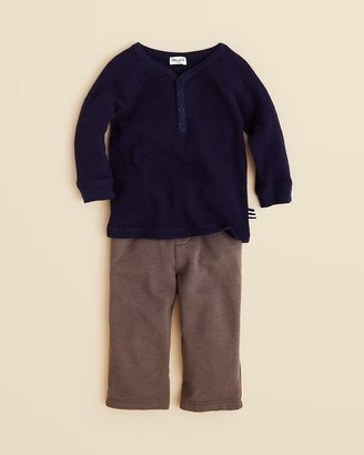 Splendid Infant Boys' Thermal Henley Shirt & Sweatpants Set - Sizes 3-24 Months
