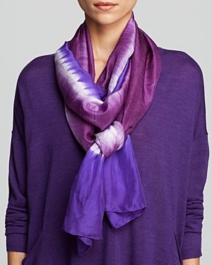 Eileen Fisher Silk Tie Dye Scarf