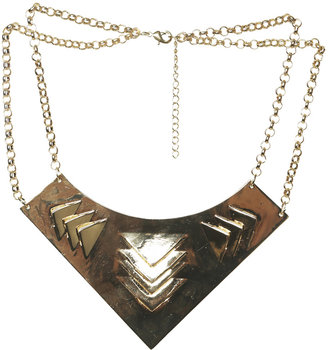 Arden B Triangle Bib Plate Necklace
