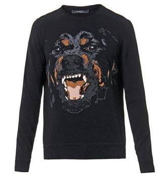 Givenchy CREW NECKS KNITTED JAQUARD INT Black