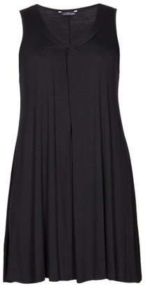 Marks and Spencer M&s Collection PLUS Front Twisted Knot Vest Dress with StayNEWTM