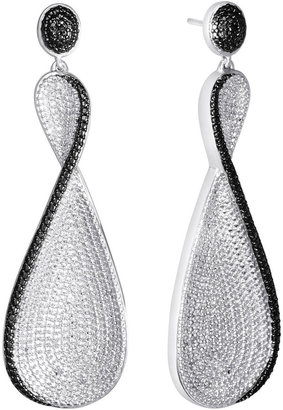 Black Diamond FINE JEWELRY Diamond Addiction 1/10 CT. T.W. White & Color-Enhanced Curve Earrings