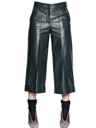 Simonetta Ravizza Nappa Leather Capri Pants