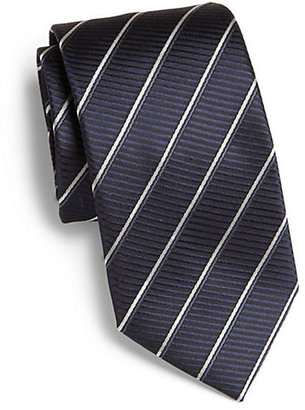 Giorgio Armani Thin Single Stripe Silk Tie