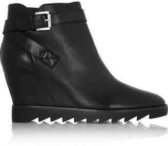 Ash Iona leather wedge boots