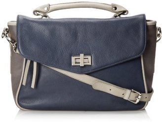 Pietro Alessandro Top Handle with Turnlock Flap Shoulder Bag
