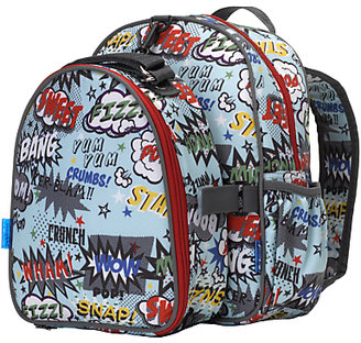 Babymel Explorer Pow Backpack with Lunch Bag, Blue/Multi