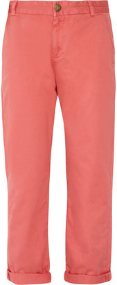 Current/Elliott The Captain cropped cotton-twill chinos