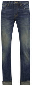 PRPS Goods & Co. Men's Demon Selvedge Denim Straight Fit Jeans Mid Wash