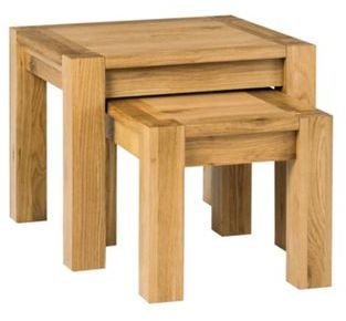 Debenhams Oak 'Lyon' nest of 2 tables