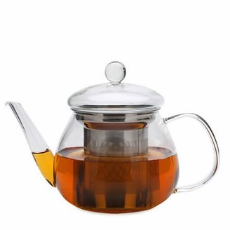 Adagio Teas 17-Ounce Petit Glass Teapot With Stainless Steel Infuser Clear