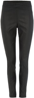 Biba Faux leather & stretch panelled jeggings