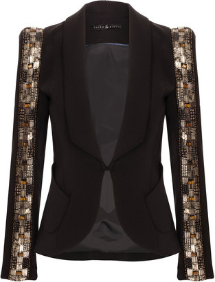 Tavan & Mitto Shoulder Embellished Tailored Jacket