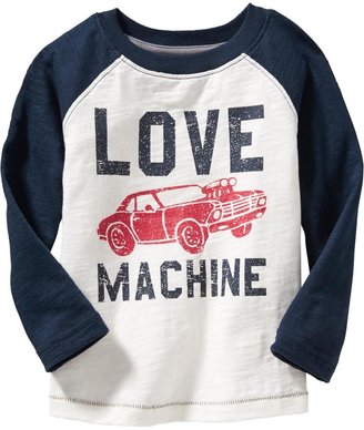 Old Navy Raglan-Sleeve Graphic Tees for Baby
