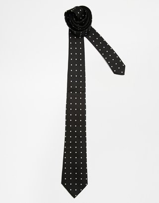 Reiss Silk Large Polkadot Tie
