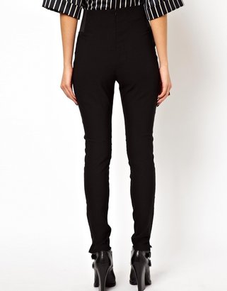 ASOS Tube Pants With Elastic Side Detail