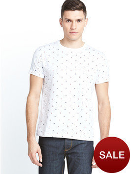 French Connection Mens Anchor Print Tee