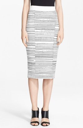 A.L.C. 'Lyons' Stripe Midi Skirt