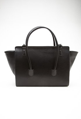 Forever 21 structured faux leather satchel