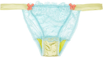 Mimi Holliday Woozie lace and stretch-silk satin briefs