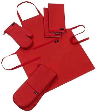Plain And Simple Kitchen Textile Set - Red