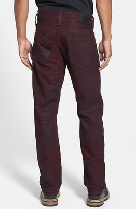 True Religion 'Geno' Relaxed Slim Fit Jeans (Aged Mahogany)