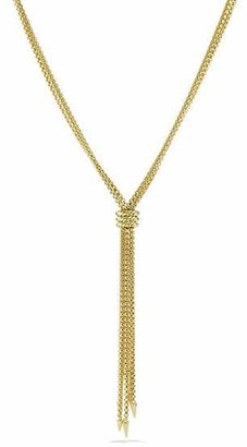 David Yurman Willow Tassel Necklace with Diamonds in Gold