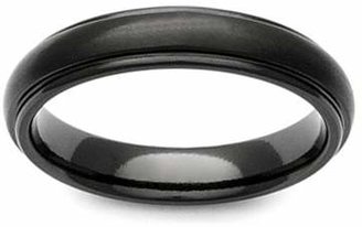 GETi Black Zirconium Shoulder Cut 4mm Ring