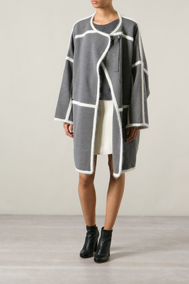 Chloé Paneled Knit Coat