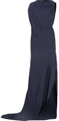 Vionnet Asymmetric stretch-silk gown