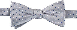 JCPenney Stafford Paprika Dot & Ginger Plaid Pre-Tied Bow Tie