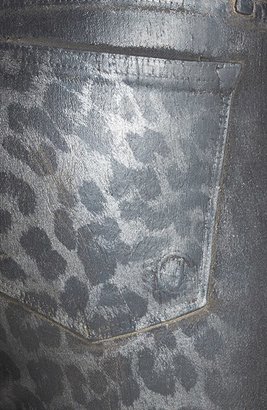 CJ by Cookie Johnson 'Joy' Foiled Leopard Print Stretch Skinny Jeans