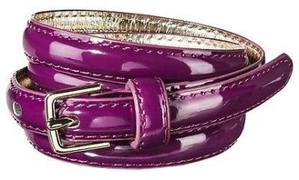 Merona Xhilaration® Patent Skinny Belt - Raspberry Purple