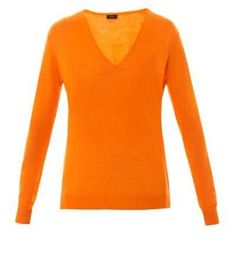 Joseph V-neck cashmere-knit sweater