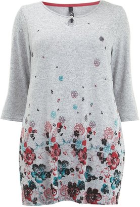 Evans Soft Touch Floral Border Tunic
