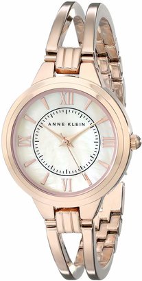 Anne Klein Women's AK/1440RMRG Rose Gold-Tone Bangle Watch