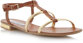 Steve Madden Suave leather flat buckle sandals