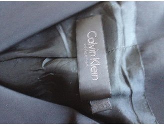 Calvin Klein Black Wool Coat
