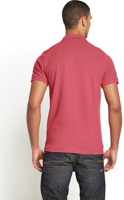 Bench Mens Logo Collar Polo Shirt - Deep Claret