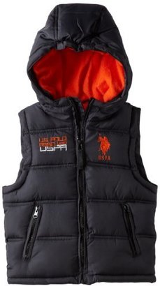 U.S. Polo Assn. U.S. Polo Association Little Boys' Double Quilted Puffer Vest