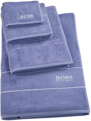 HUGO BOSS Plain denim bath sheet 100x150