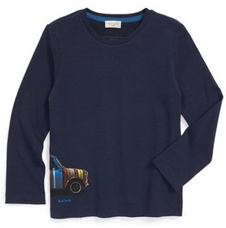 Paul Smith Junior 'Car' Graphic Long Sleeve T-Shirt (Toddler Boys, Little Boys & Big Boys)
