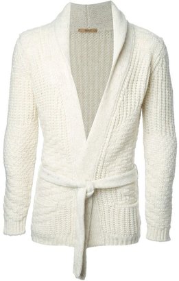 Nuur chunky belted cardigan