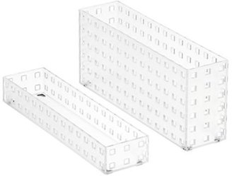 Container Store Like-it® Bricks 11" Narrow Shallow Bin Translucent