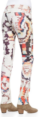 Etoile Isabel Marant Reilly Printed Slim-Leg Jeans