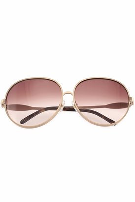 Wildfox Couture Sunwear Fleur Frame in Antique Gold