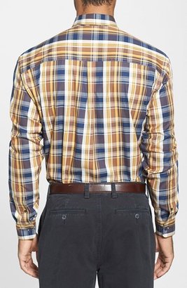 Cutter & Buck 'Wyman' Classic Fit Plaid Sport Shirt (Big & Tall)