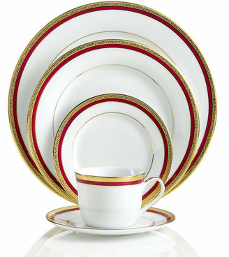 Charter Club Red Rim 5 Piece Place Setting (Only at Macy's)